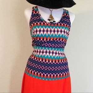 Colorful Racer Back Tank, SZ SMALL